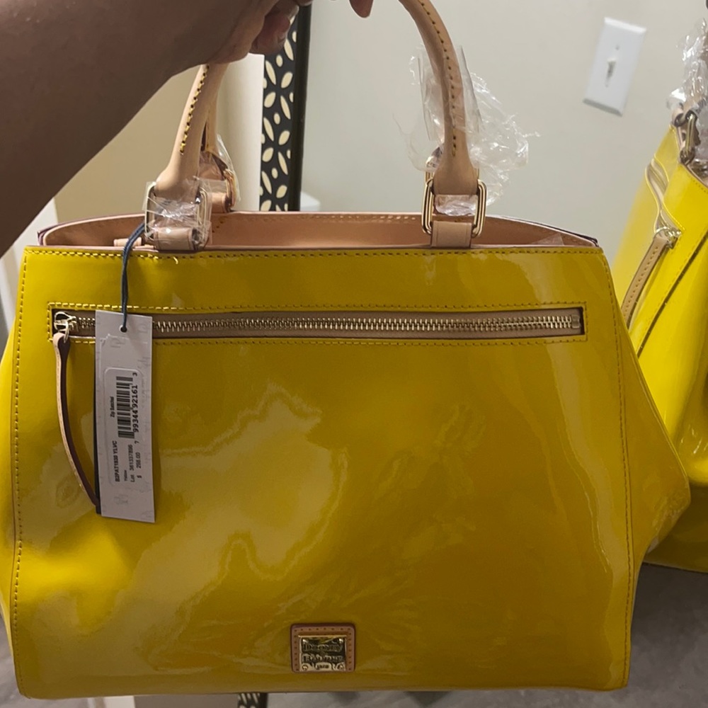 SOLD Yellow Dooney and Bourke bag